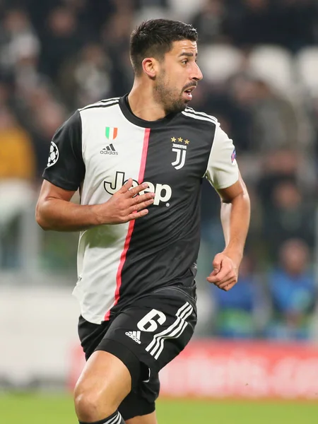 Sami Khedira Juventus Durante Temporada 2019 Del Fútbol Italiano Juventus —  Fotos de Stock