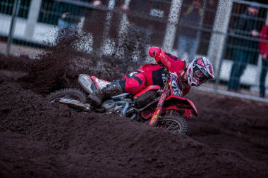 Tim Gajser (yavaş) MXGP sırasında hrc sınıfı mxgp, Valkenswaard 'da Motocross (Hollanda), Mart 08 2020 - LPS / Davide Messora