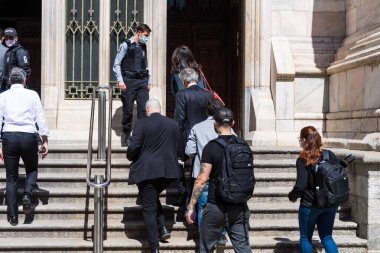 Andrea Bocelli 'nin Duomo Katedrali' nde verdiği konser sırasında Andrea Bocelli, Milano Müzik Konseri, 12 Nisan 2020 - LPS / Daniele Cifal 