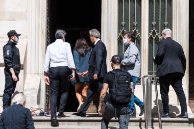 Andrea Bocelli 'nin Duomo Katedrali' nde verdiği konser sırasında Andrea Bocelli, Milano Müzik Konseri, 12 Nisan 2020 - LPS / Daniele Cifal 