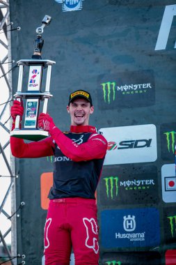 Tim Gajser (yavaş) İngiliz MXGP sırasında hrc sınıfı mxgp, Winchester 'da Motocross, Mart 01 2020 - LPS / Davide Messora