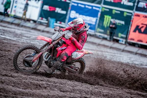 Tim Gajser Slo Team Hrc Classe Mxgp Mxgp Netherlands Motocross — Zdjęcie stockowe