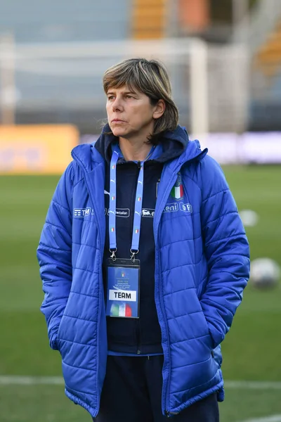 Milena Bertolini Durante Italia Selección Femenina Fútbol Selección Italiana Fútbol — Foto de Stock