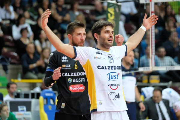 Federico Bonami Calzedonia Verona Durante Temporada 2019 Superlega Serie Voleibol — Foto de Stock