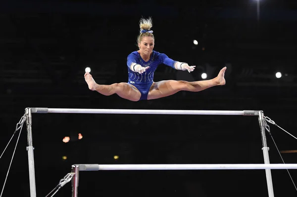 Mykayla Skinner Usa Parallele Barre Durante Campionati Mondiali Ginnastica Artistica — Foto Stock