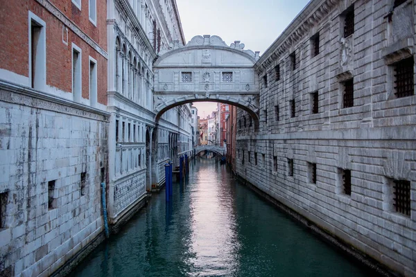 Most Westchnień Wenecji Podczas Zamknięcia Czasie Nagłego Wypadku Covid Wenecja — Zdjęcie stockowe