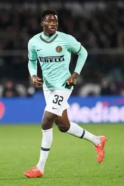 Lucien Agoume Inter Durante Temporada 2019 Del Internazionale Italian Soccer — Foto de Stock