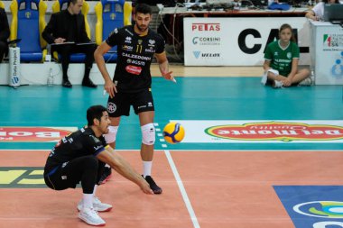 Garrett Muagututia (18) calzedonia verona İtalyan Voleybol Superlega Serie A Sezon 2019 / 20, İtalyan Serie A Men SuperLeague Championship Verona, Ocak 01 2020 - LM / Roberto Tommasini