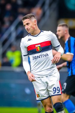 Cenova CFC 'den Andrea Pinamonti İtalyan futbolu sezonu 2019 / 20 Cenova CFC - Fotoğraf: Fabrizio Carabelli / LM