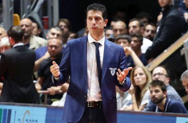 Antimo martino, teknik direktör 40titudo pompea bolonya İtalyan Serie A Basketbol Şampiyonası 2019 / 20, İtalyan Basketbol Şampiyonası Bologna, Ocak 01 2020 - LM / Michele Nucci