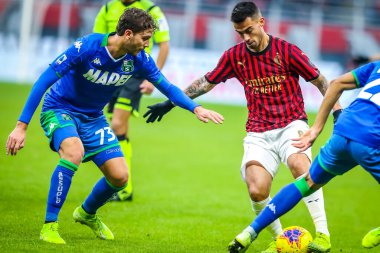 İtalyan futbol takımı Serie A 'nın 2019 / 20 sezonunda ABD' li Manuel Locatelli - Fotoğraf: Fabrizio Carabelli / LM
