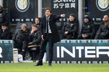 Antonio Conte (inter) FC Internazionale İtalya Futbol Serisi 2019 / 20 sezonunda, İtalya Serie A futbol maçı Milano 'da, 01 Ocak 2020 - LM / Matteo Papini