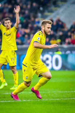 İtalyan futbol takımı Serie A 'nın 2019 / 20 sezonunda Hellas Verona' dan Luigi Vitale - Fotoğraf: Fabrizio Carabelli / LM