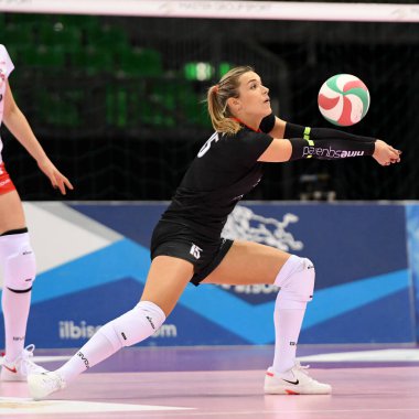 Giorgia zannoni libero (bosca 'lar). İtalyan Voleybol Serie A1 Kadınlar Sezon 2019 / 20, İtalyan Serie A1 Kadınlar Şampiyonası sırasında, 01 Ocak 2020 - LM / Filippo Tomasi