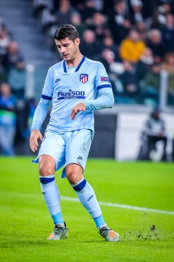 2019 / 20 Şampiyonlar Ligi sezonunda Atletico Madrid 'den Alvaro Morata - Fotoğraf: Fabrizio Carabelli / LM
