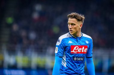 SSC Napoli takımından Piotr Zielinski İtalya Futbol Serisi sırasında 2019 / 20 SSC Napoli - Fotoğraf: Fabrizio Carabelli / LM