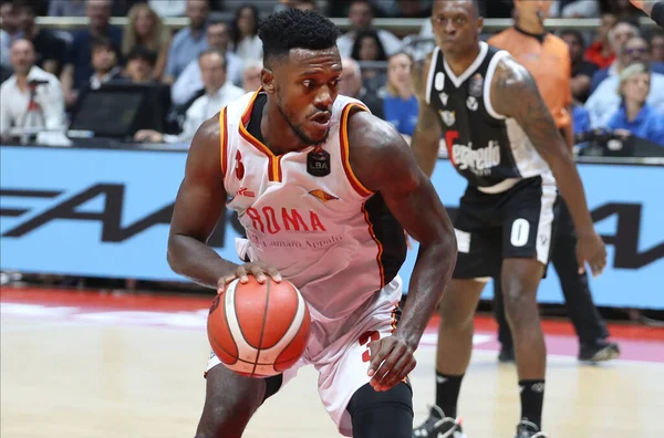 Michael Moore Virtus Roma Durante Campeonato Italiano Baloncesto Serie 2019 —  Fotos de Stock