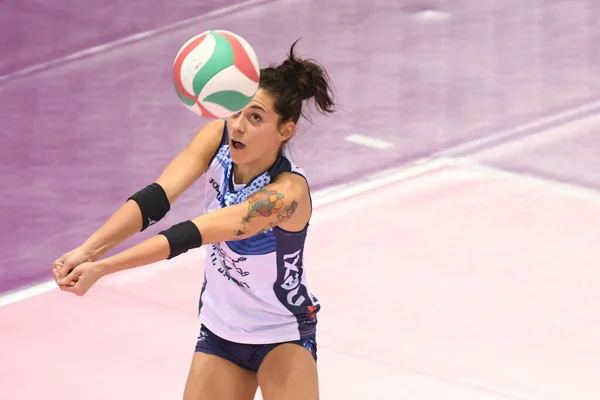 Maila Venturi Libero Difesa Bisonte Firenze Durante Stagione Italiana Pallavolo — Foto Stock