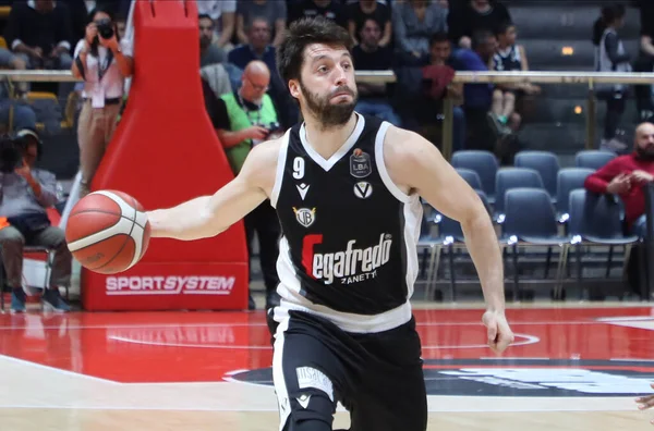 Stefan Markovic Virtus Segafredo Bologna Italian Serie Basketball Championship 2019 — стокове фото
