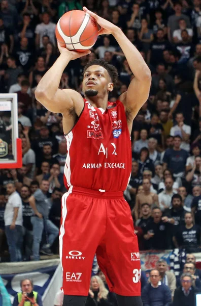 Jeff Brooks Armani Exchange Milano Durante Campeonato Italiano Baloncesto Serie — Foto de Stock