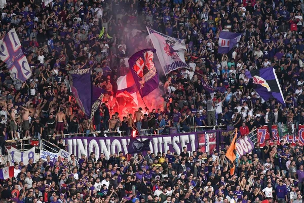 Fans Fiorentina Acf Fiorentina Italian Soccer Serie Season 2019 Italian — Stock Photo, Image