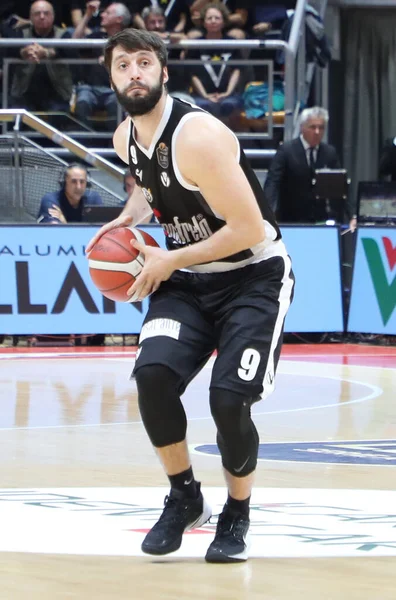Stefan Markoviç Virtus Segafredo Bologna Talyan Serie Basketbol Şampiyonası 2019 — Stok fotoğraf