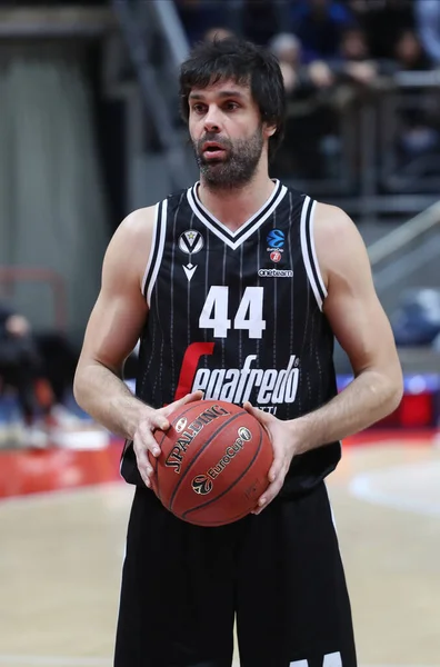 Milos Teodosic Virtus Segafredo Bologna Durante Campeonato Italiano Baloncesto Serie — Foto de Stock