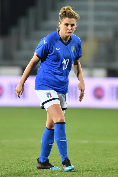 Cristiana Girelli Durante Italia Selección Femenina Fútbol Selección Italiana Fútbol — Foto de Stock