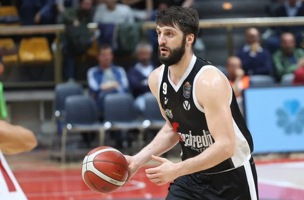 Stefan Markovic Virtus Segafredo Bologna Durante Campeonato Italiano Baloncesto Serie — Foto de Stock