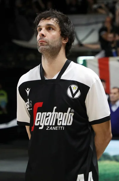 Milos Teodosic Virtus Segafredo Bologna Durante Campeonato Italiano Baloncesto Serie — Foto de Stock