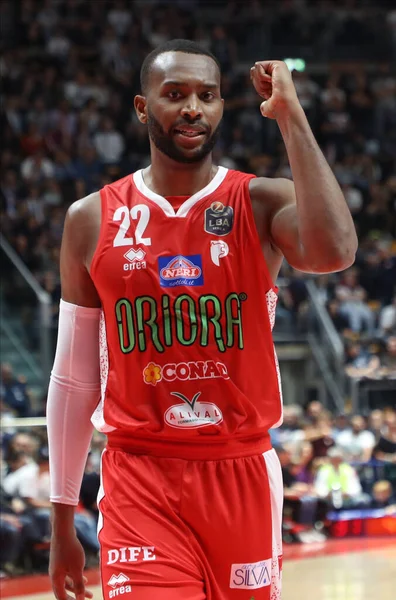 Zabian Dowdell Oriora Pistoia Durante Campeonato Italiano Baloncesto Serie 2019 — Foto de Stock