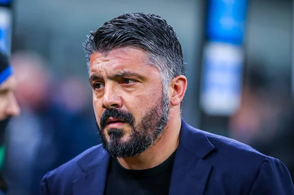 Chef För Ssc Napoli Gennaro Gattuso Italiensk Fotboll Serie Säsongen — Stockfoto