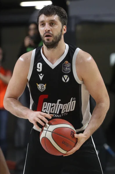 Stefan Markovic Virtus Segafredo Bologna Durante Campeonato Italiano Baloncesto Serie — Foto de Stock