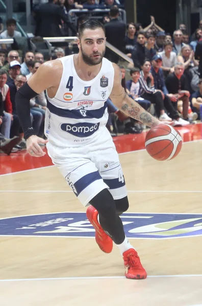 Pietro Aradori Fortitudo Pompea Bologna Italian Serie Basketball Championship 2019 — стоковое фото