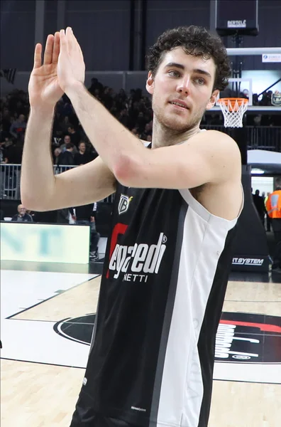 Alessandro Pajola Virtus Segafredo Bologna Durante Campeonato Italiano Baloncesto Serie — Foto de Stock