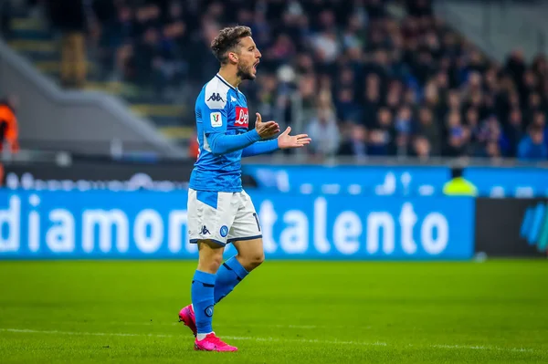 Dries Mertens Ssc Napoli Durante Temporada Fútbol Italiano Serie 2019 — Foto de Stock