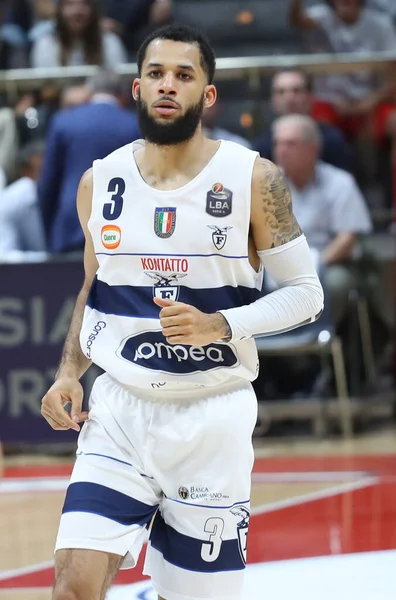 Kassius Robertson Fortitudo Pompea Bologna Tijdens Italiaans Serie Basketbal Kampioenschap — Stockfoto