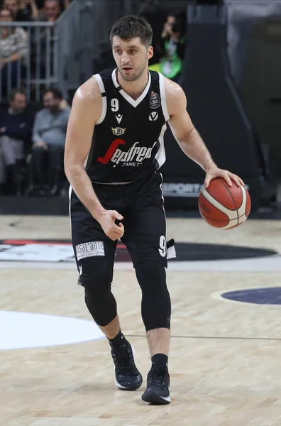 Stefan Markovic Virtus Segafredo Bologna Durante Campeonato Italiano Baloncesto Serie — Foto de Stock