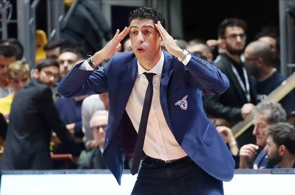 Antimo Martino Coach Fortitudo Pompea Bologna Italian Serie Basketball Championship — Foto de Stock