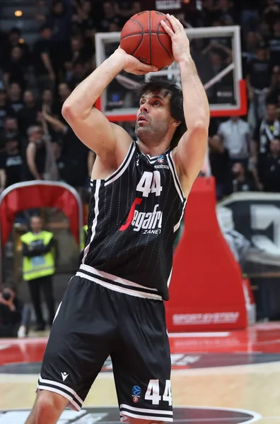 Milos Teodosic Virtus Segafredo Bologna Durante Campeonato Italiano Basquete Série — Fotografia de Stock