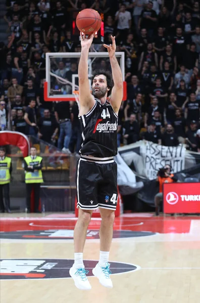 Milos Teodosic Virtus Segafredo Bologna Tijdens Italiaans Serie Basketbal Kampioenschap — Stockfoto