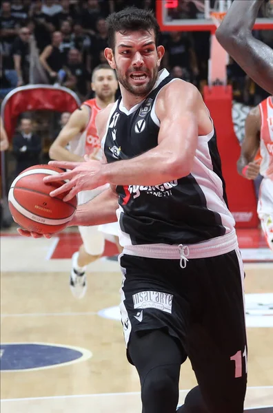 Giampaolo Ricci Virtus Segafredo Bologna Tijdens Italiaans Serie Basketbal Kampioenschap — Stockfoto