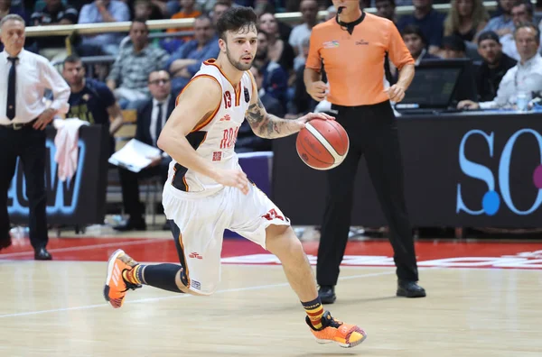 Tommaso Baldasso Virtus Roma Durante Campeonato Italiano Baloncesto Serie 2019 — Foto de Stock