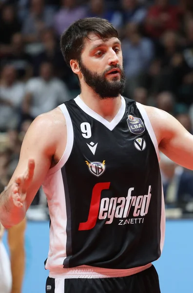 Stefan Markovic Virtus Segafredo Bologna Durante Campeonato Italiano Baloncesto Serie — Foto de Stock