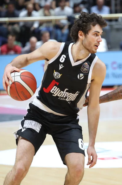 Alessandro Pajola Virtus Segafredo Bologna Selama Kejuaraan Bola Basket Serie — Stok Foto