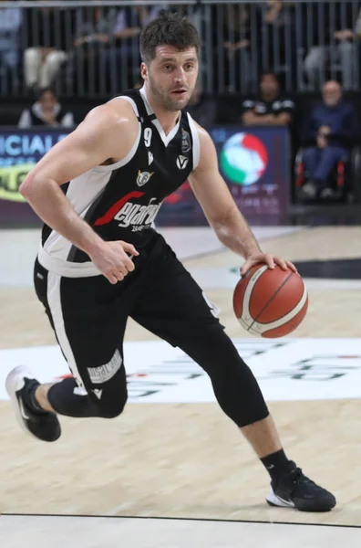 Stefan Markovic Virtus Segafredo Bologna Durante Campeonato Italiano Baloncesto Serie — Foto de Stock