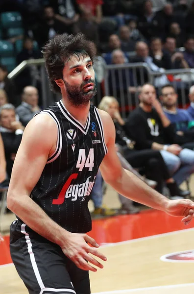 Milos Teodosic Virtus Segafredo Bologna Tijdens Italiaans Serie Basketbal Kampioenschap — Stockfoto