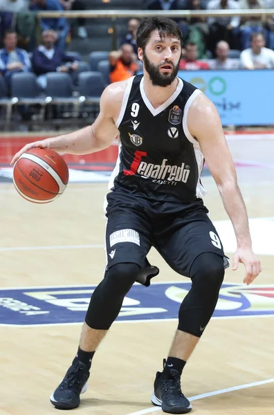 Stefan Markovic Virtus Segafredo Bologna Durante Campeonato Italiano Baloncesto Serie — Foto de Stock