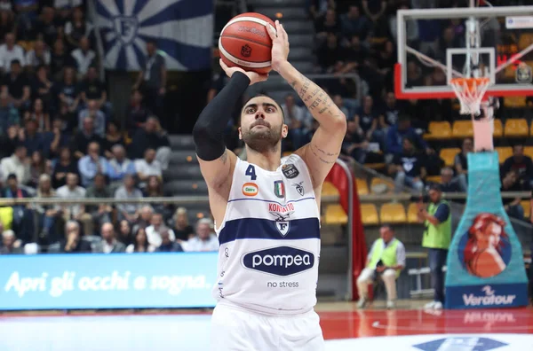 Pietro Aradori Fortitudo Pompea Bologna Durante Campeonato Italiano Baloncesto Serie — Foto de Stock