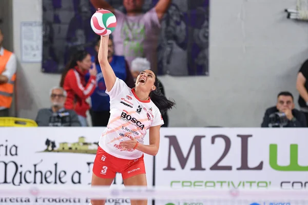 Yamila Nizetich Bosca Bernardo Cuneo Selama Kompetisi Italian Volleyball Serie — Stok Foto